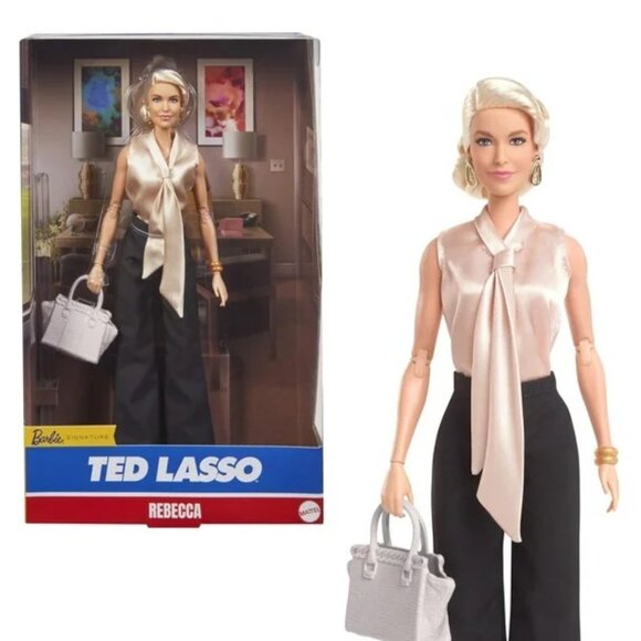 Ted Lasso Barbie Set Rebecca, Ted & Keeley NIB Signature Collection - Picture 3 of 14